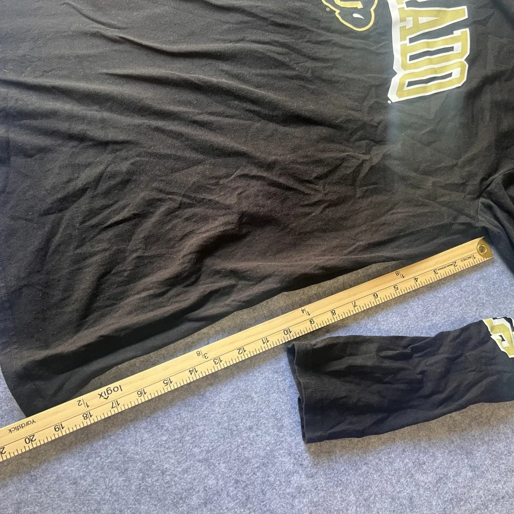 Fanatics Colorado Buffaloes Long Sleeve Shirt 2XL Black NCAA Graphic Tee